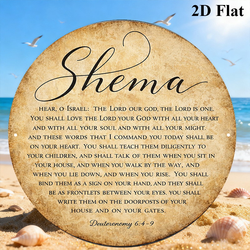 Home Decor Room - CIFBUY Vintage Judaica Scripture Aluminum Wall