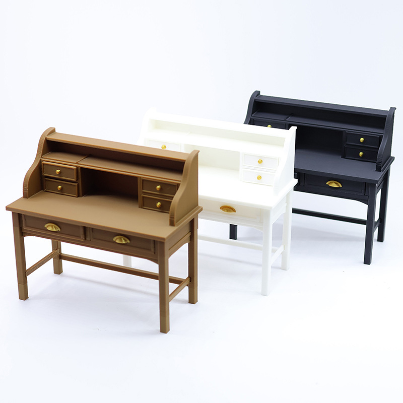 Home Decor Furniture - 1/12 Dollhouse Simulated Writing Desk Model
