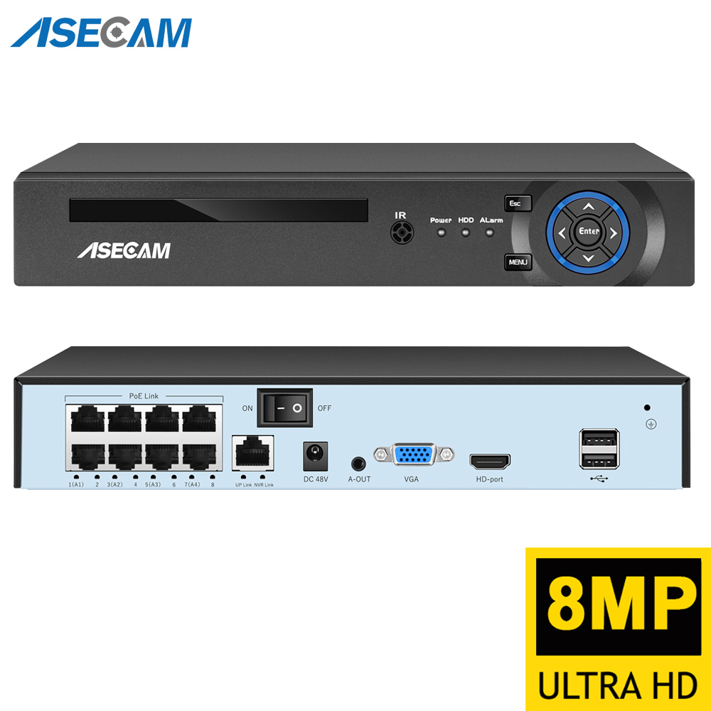 Home Decor Uk - Super 8MP POE NVR Video Recorder