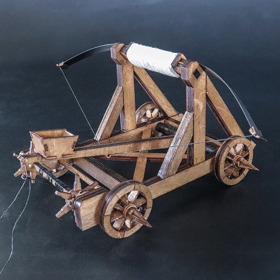 Home Decor Medieval - Medieval Elastic Catapult Model Ancient Chariot