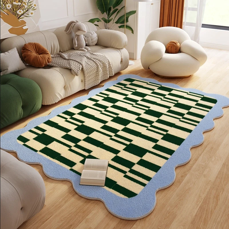 Home Decor Ig - Plaid Children Carpets for Living Room