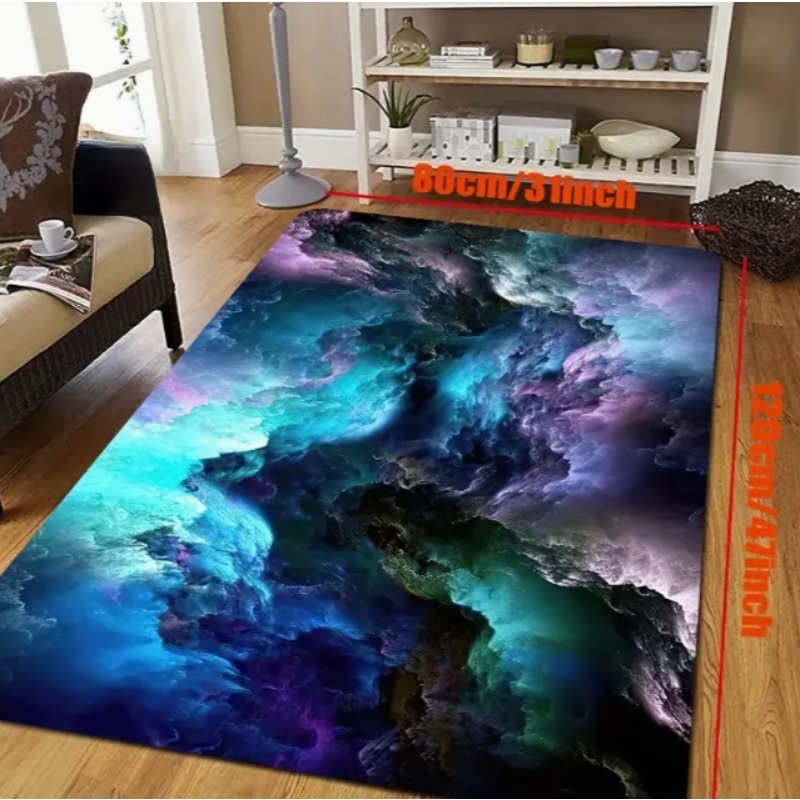 Home Decor Retailers - Modern Galaxy Floor Mat Outer Space