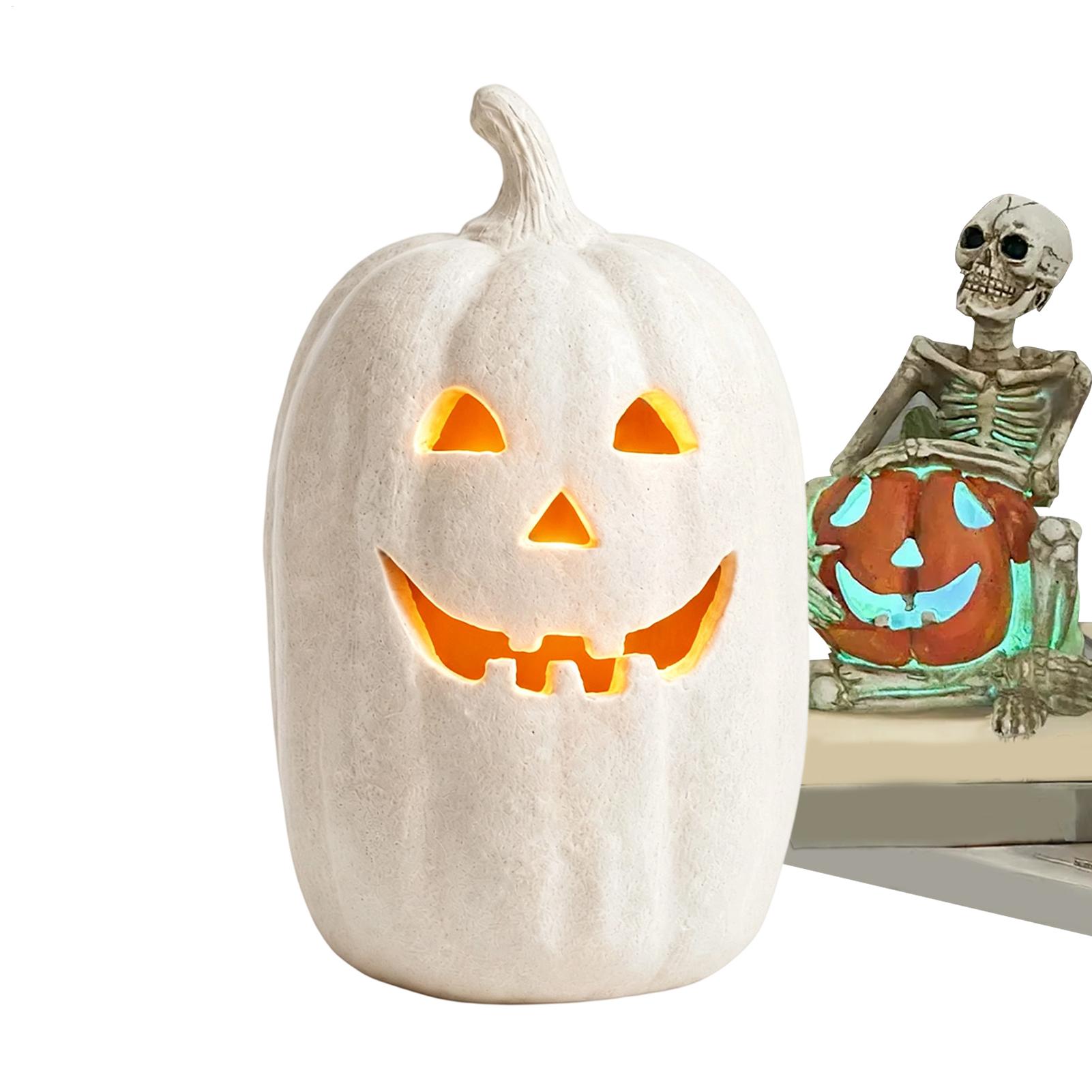 Home Decor Halloween - Halloween Pumpkins Crafts Resin Handmade Pumpkin