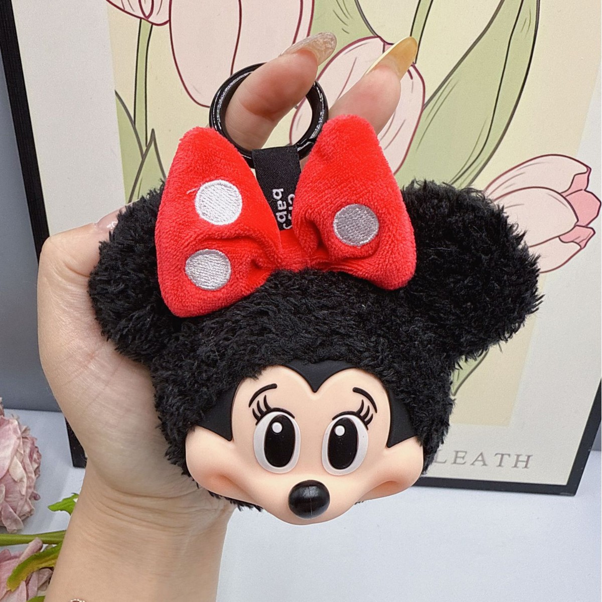 Home Decor Collection - Mickey Minnie Plush Doll Keychain Cute