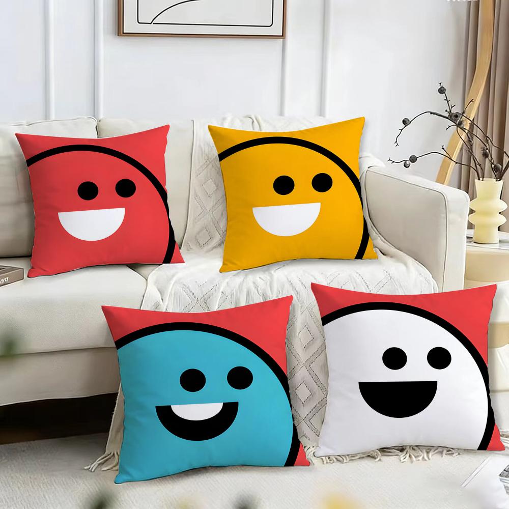 Home Decor Emoji - Cute smiling and happy emoji Cushion