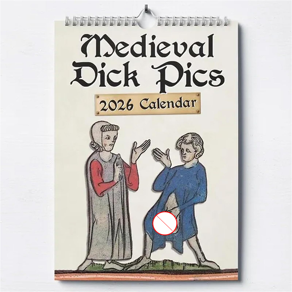 Home Decor Medieval - New 2026 Calendar Funny Creative Medieval