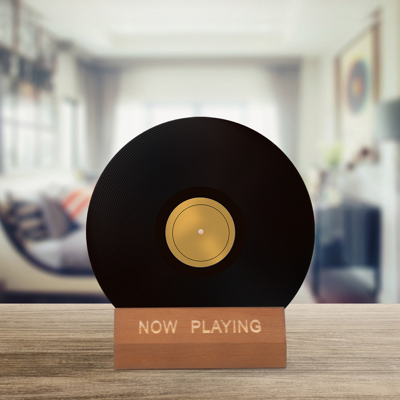 Home Decor Collection - Wooden Vinyl Record Holder Rack Brown