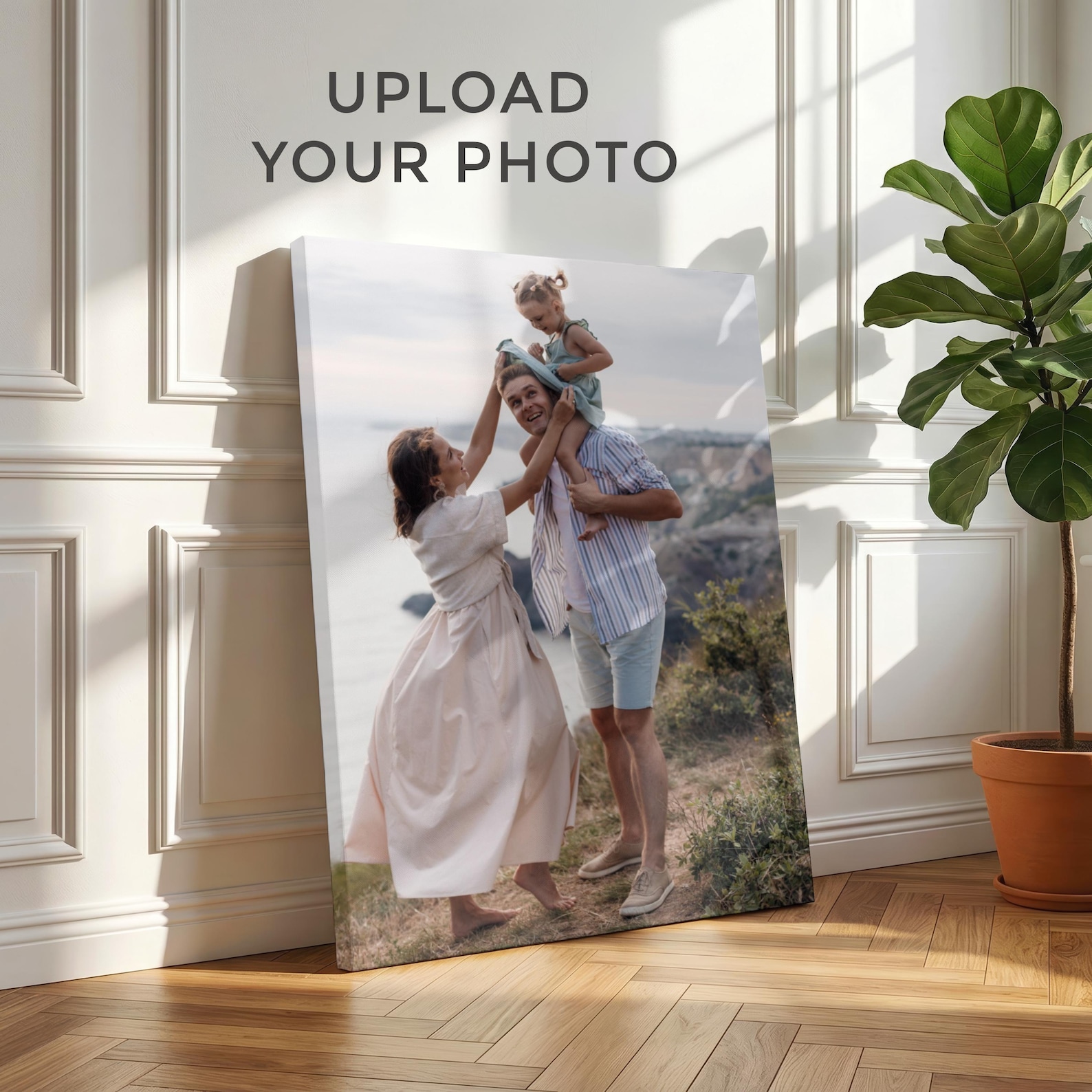 Home Decor Halloween - Personalized Photo Canvas, Custom Family Wall