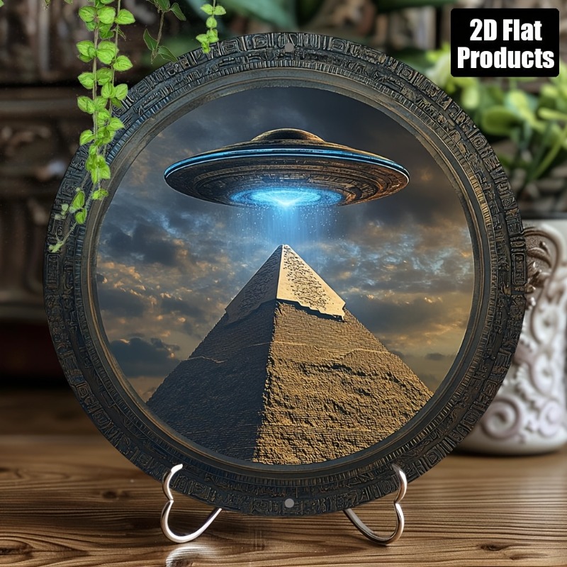 Home Decor Kolkata - Pyramid UFO Theme Round Aluminum Metal