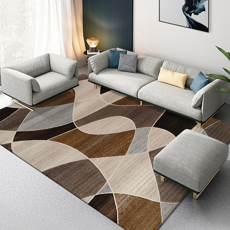 Home Decor Retailers - Abstract Geometry Carpet Nordic Ins Style