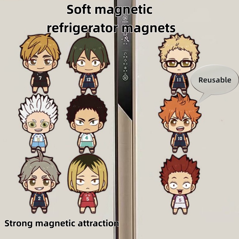 Home Decor Kolkata - Bestselling Haikyuu!! Creative Magnetic Fridge Stickers