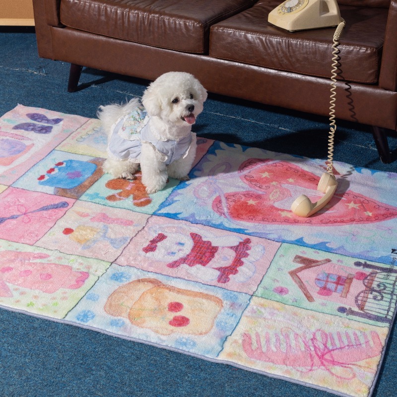 Home Decor Ig - Pink Cute Girl Bedroom Carpet Cartoon