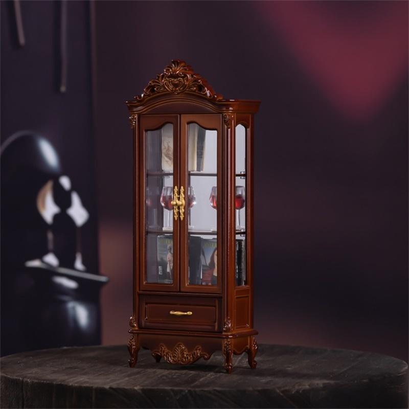 Home Decor Furniture - 1/12 Dollhouse Vintage Simulation Storage Cabinet