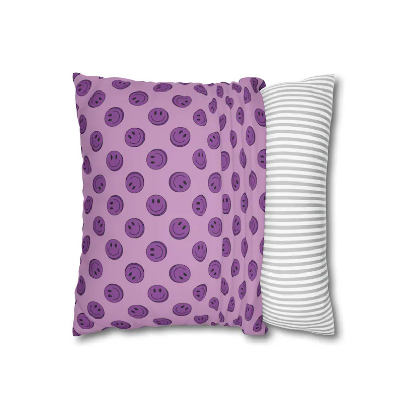 VIKAMA Purple Smile Cushion Co - đánh giá và giá Home Decor Emoji