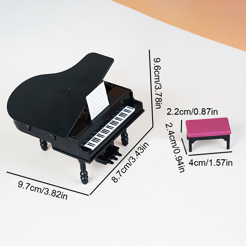 1:12 Dollhouse Miniature Piano - đánh giá và giá Home Decor Furniture