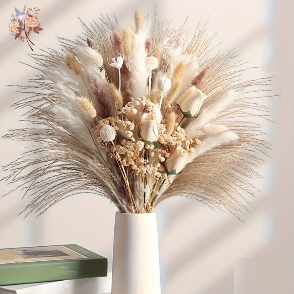 80Pcs Artificial Dried Flowers - đánh giá và giá Dried Flower Bouquet
