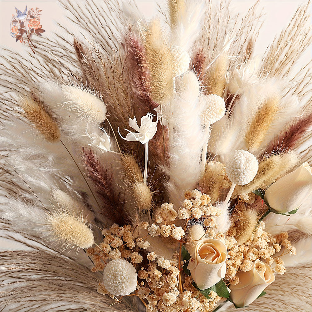 80Pcs Artificial Dried Flowers - đánh giá và giá Dried Flower Bouquet