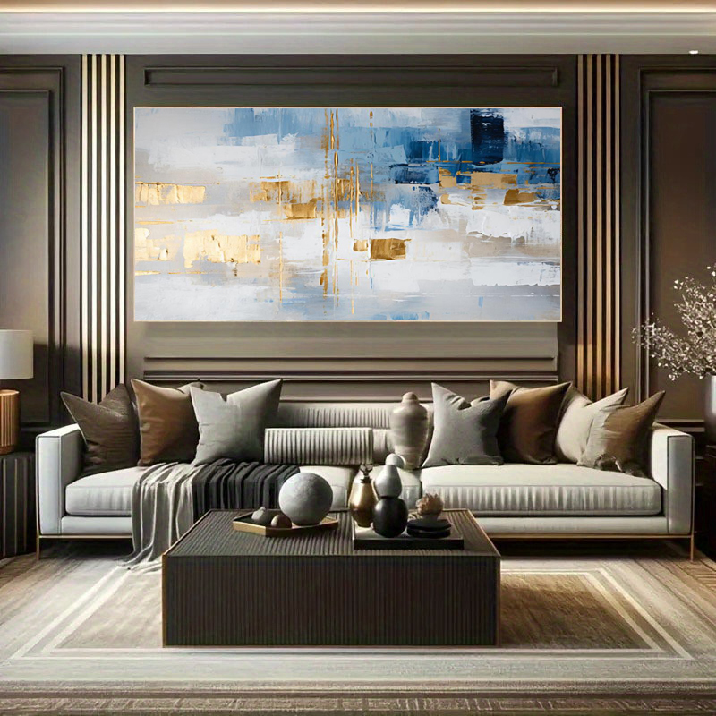 100% Handmade Abstract Oil Pai - đánh giá và giá Home Decor Orange
