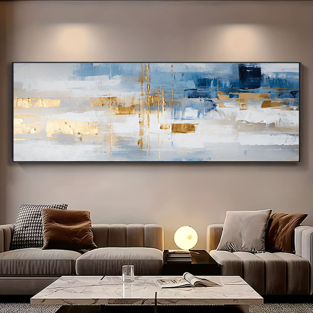100% Handmade Abstract Oil Pai - đánh giá và giá Home Decor Orange