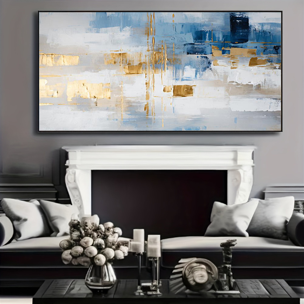 100% Handmade Abstract Oil Pai - đánh giá và giá Home Decor Orange