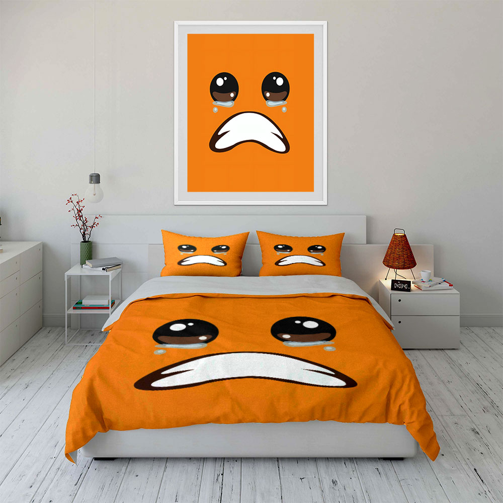 Cute Crying Orange Face Emoji  - đánh giá và giá Home Decor Emoji