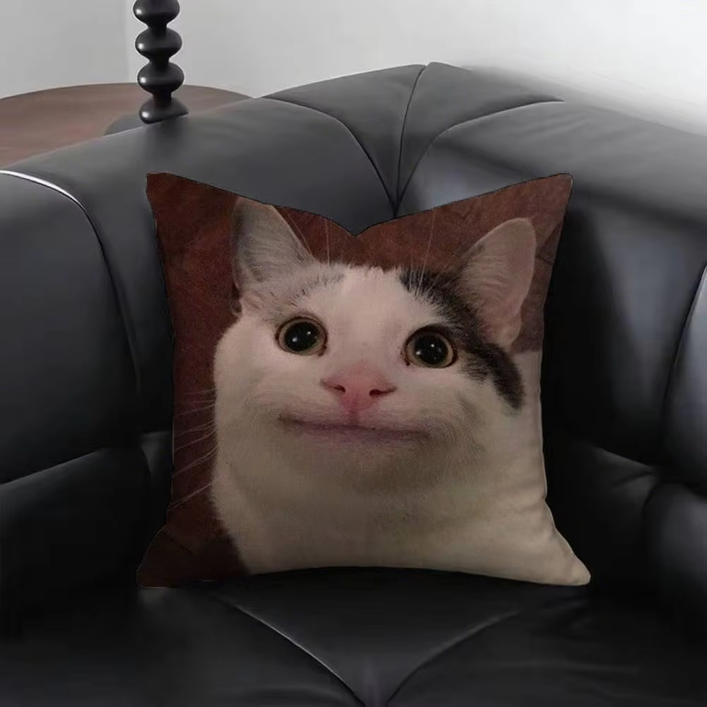 Funny Cat M-Meme Pillow Cover  - đánh giá và giá Home Decor Emoji