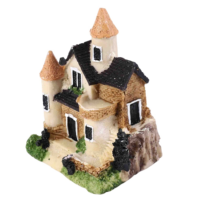 Cute Mini Resin House Miniatur - đánh giá và giá Home Decor Garden