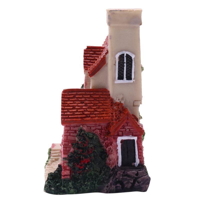 Cute Mini Resin House Miniatur - đánh giá và giá Home Decor Garden