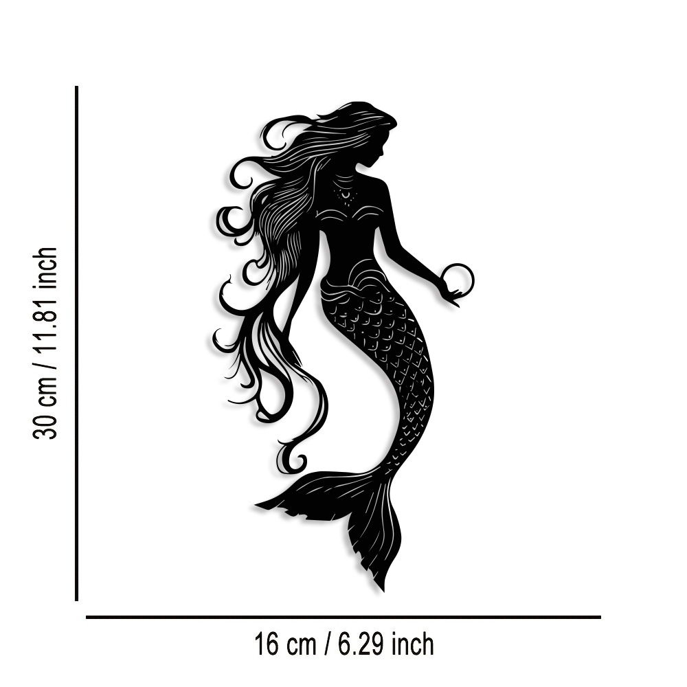 Elegant Mermaid Metal Wall Art - đánh giá và giá Home Decor Nautical