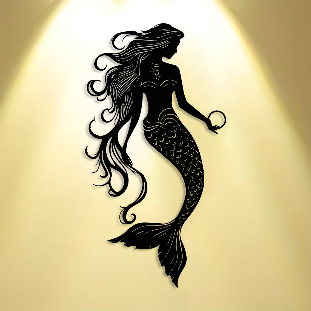 Elegant Mermaid Metal Wall Art - đánh giá và giá Home Decor Nautical