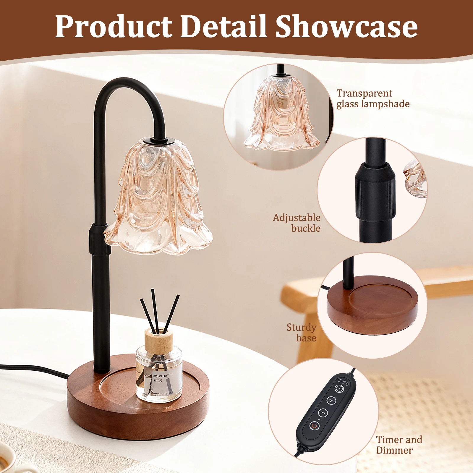 Dimmable Flower Candle Warmer  - đánh giá và giá Home Decor Uk