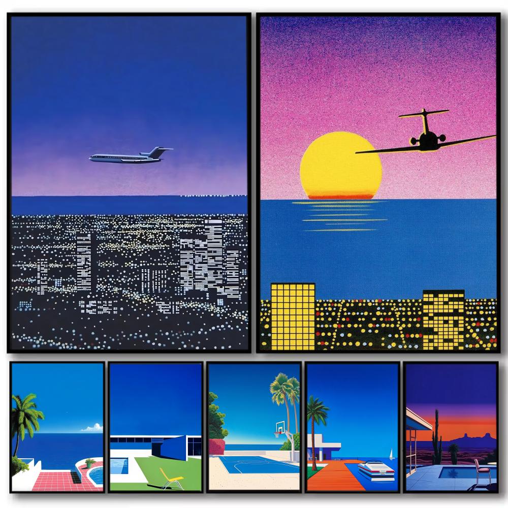 1pc frameless H-hiroshi Nagai  - đánh giá và giá Geometric Wall Art
