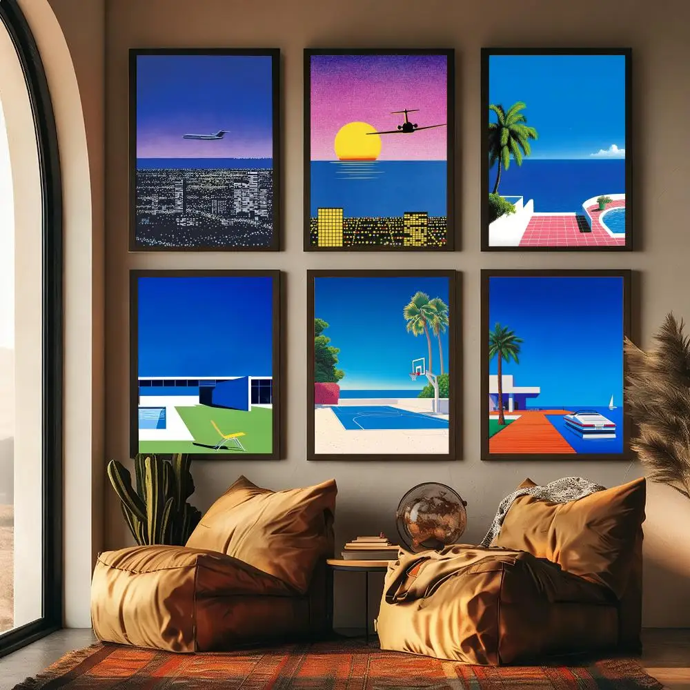 1pc frameless H-hiroshi Nagai  - đánh giá và giá Geometric Wall Art