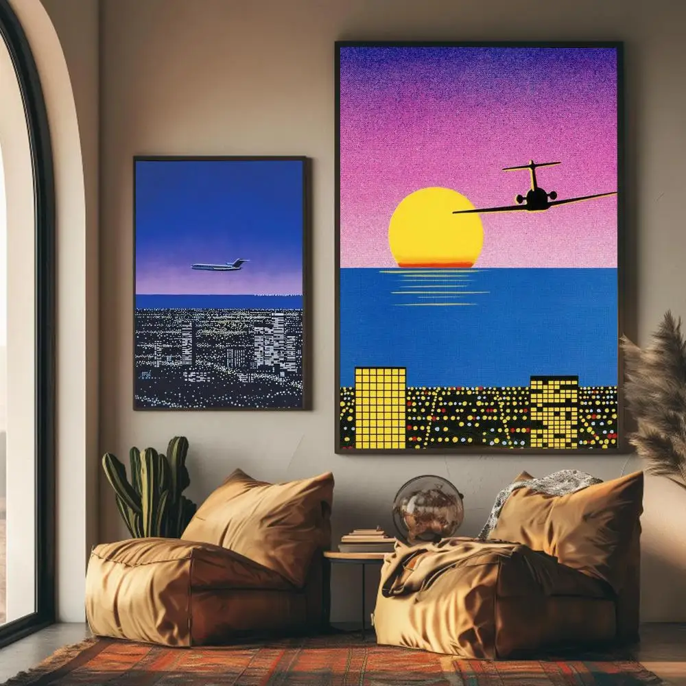 1pc frameless H-hiroshi Nagai  - đánh giá và giá Geometric Wall Art