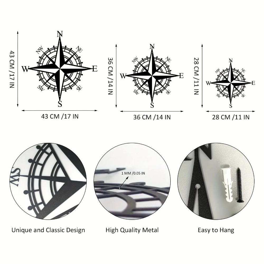Metal Compass Wall Art for Liv - đánh giá và giá Home Decor Nautical