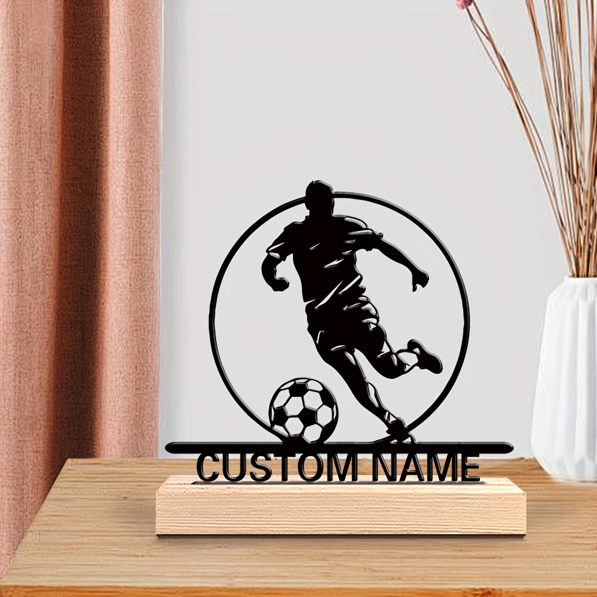 Custom Soccer Player Metal Sta - đánh giá và giá Home Decor Furniture