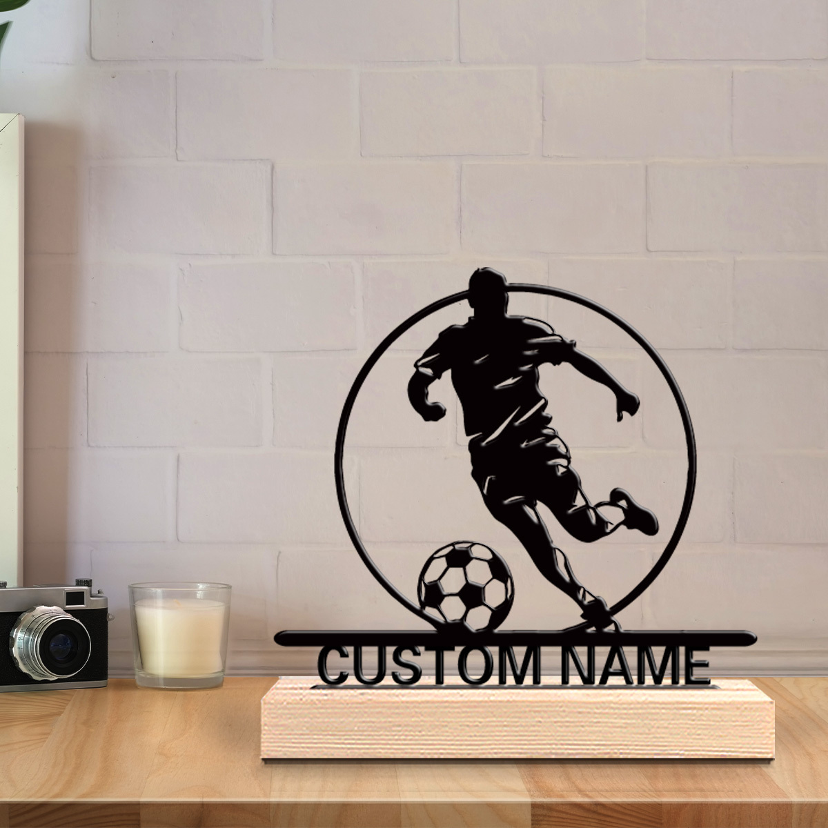 Custom Soccer Player Metal Sta - đánh giá và giá Home Decor Furniture