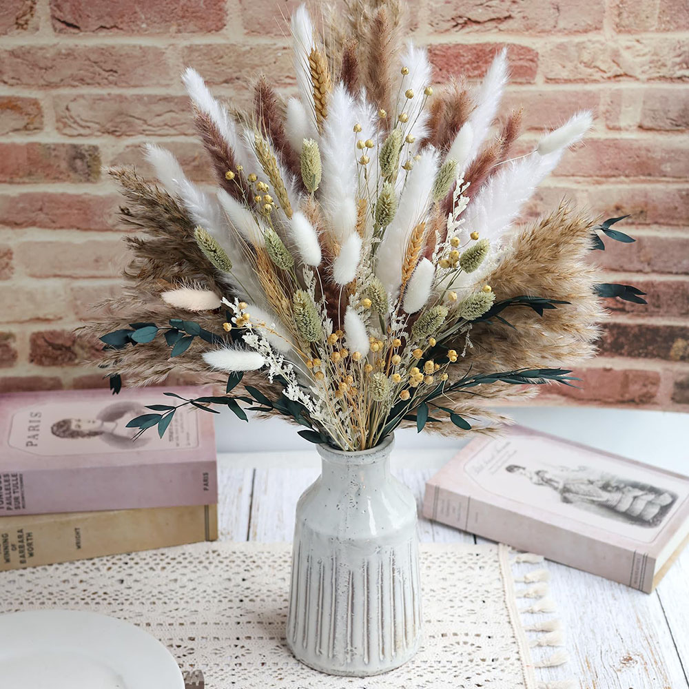 100pcs Dried Pampas Grass Bouq - đánh giá và giá Dried Flower Bouquet
