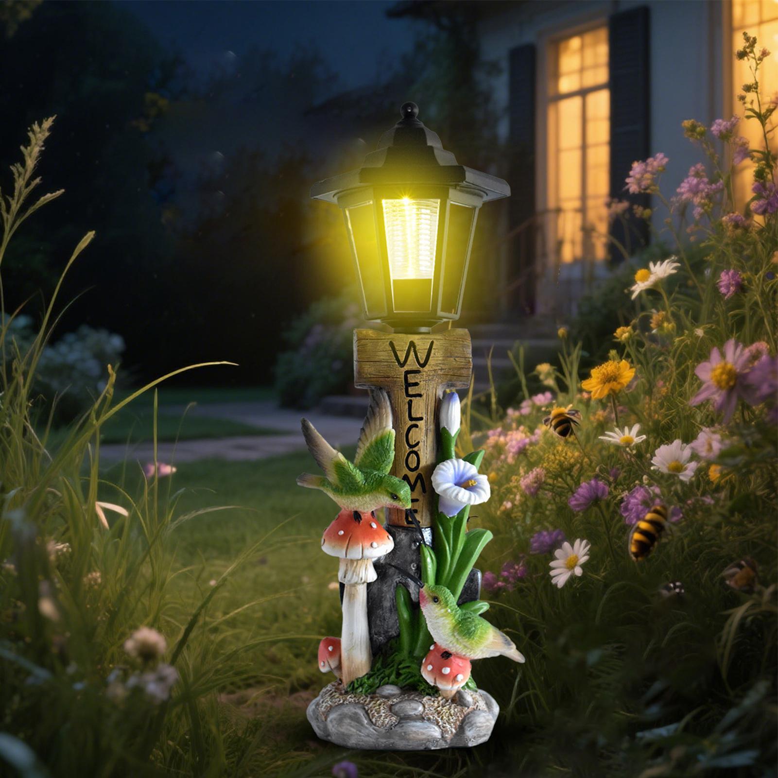Solar Garden Lights Statue Aut - đánh giá và giá Home Decor Garden