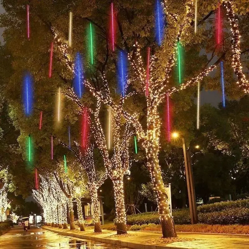 30/50CM LED Meteor Shower Rain - đánh giá và giá Home Decor Fallout 4
