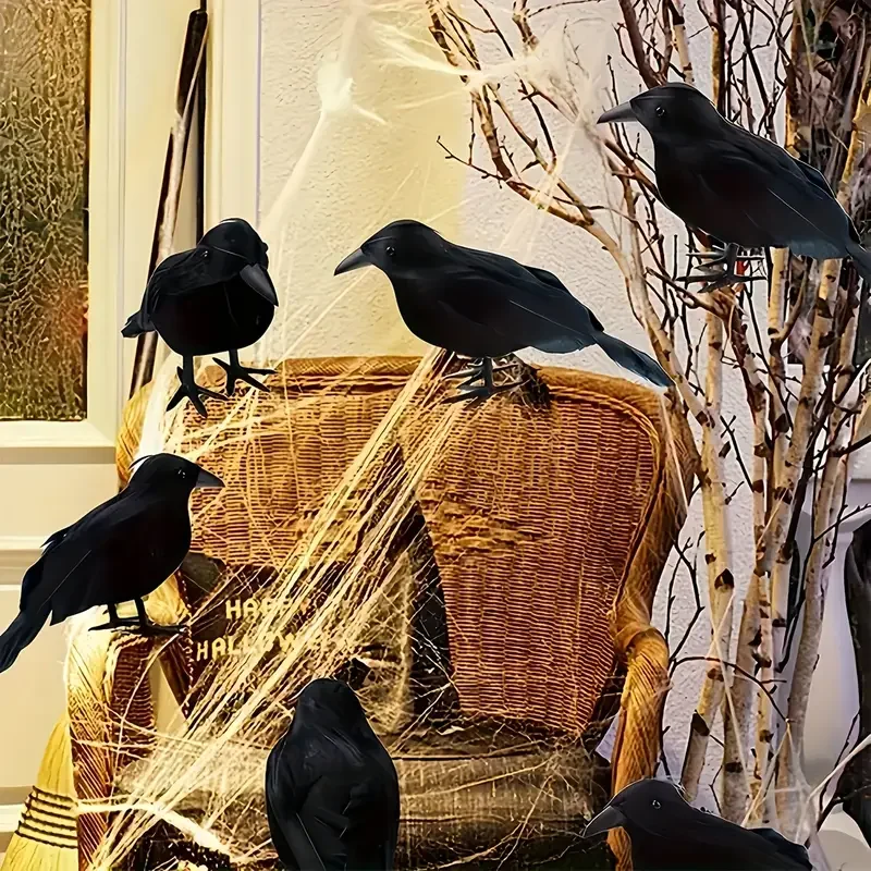 1PC Black Crow Halloween Decor - đánh giá và giá Home Decor Garden