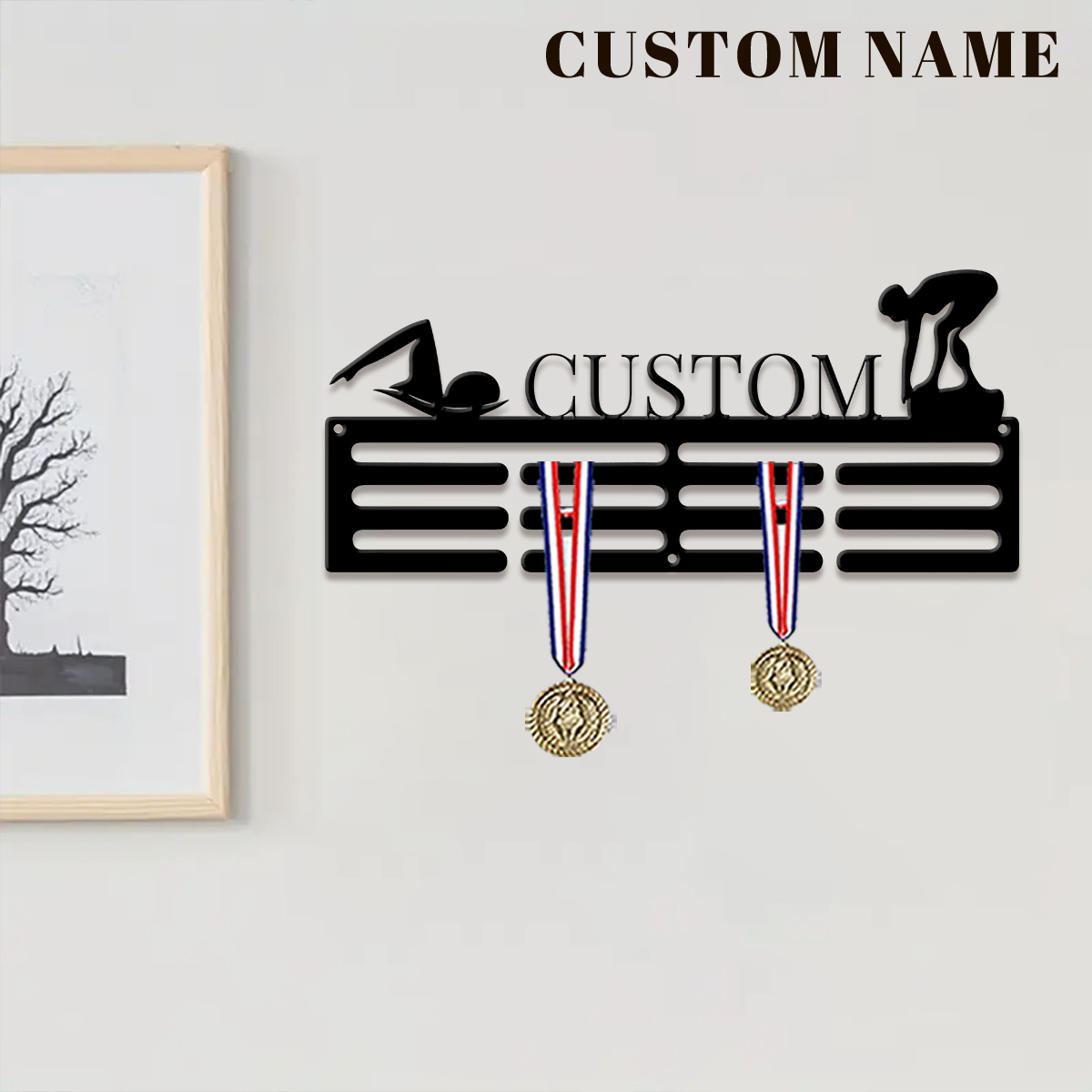 1pc Custom Swimming Metal Meda - đánh giá và giá Home Decor Halloween