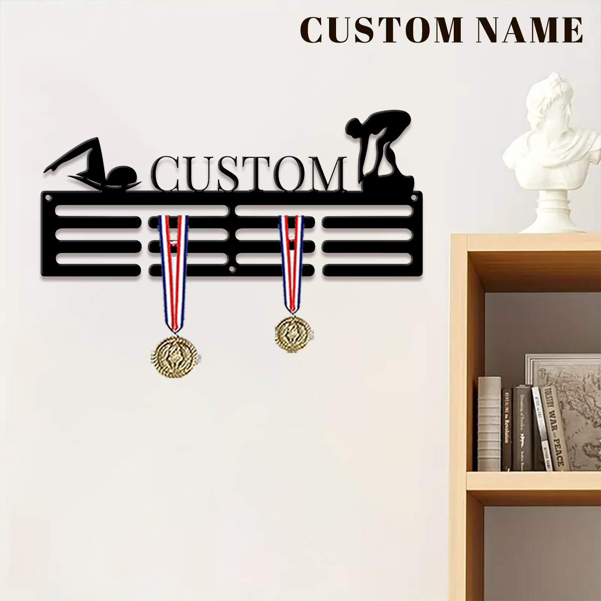 1pc Custom Swimming Metal Meda - đánh giá và giá Home Decor Halloween