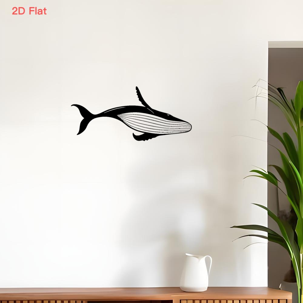 Majestic Whale Metal Wall Art  - đánh giá và giá Home Decor Nautical