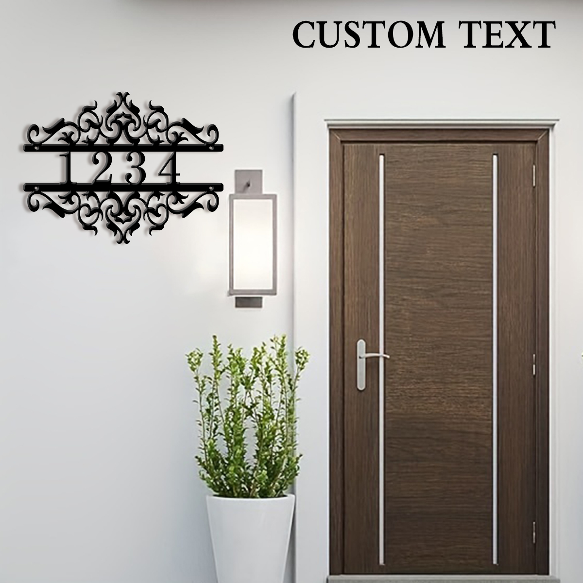 1Pc Custom heart Metal Door St - đánh giá và giá Home Decor Garden