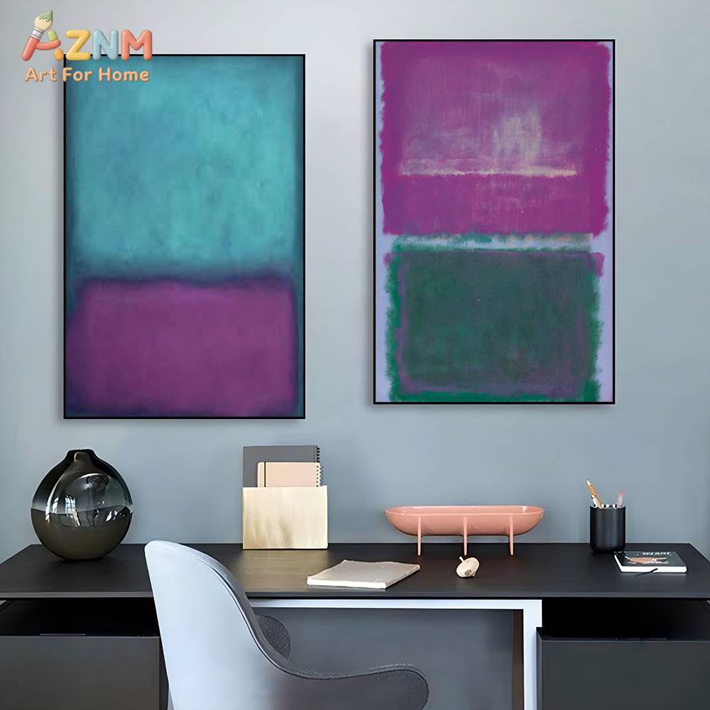 AZNM Mark Rothko Style Color B - đánh giá và giá Geometric Wall Art