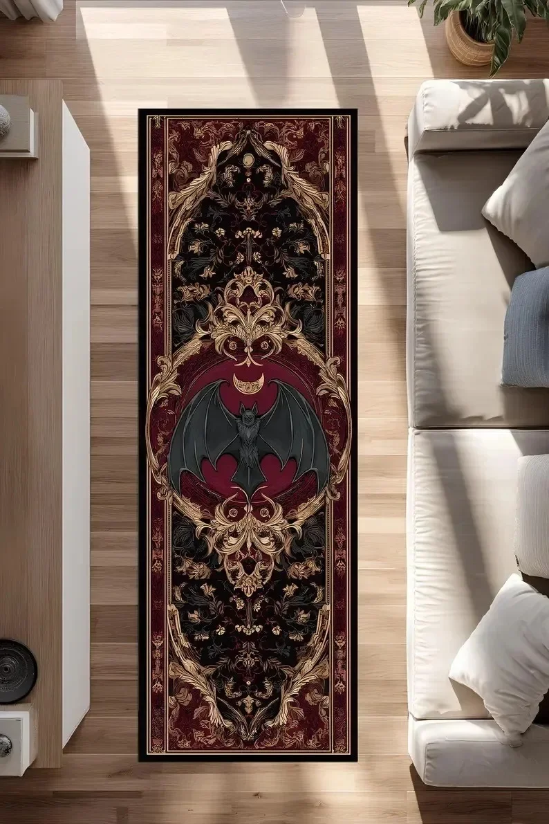 Gothic Purple Bat Floral Runne - đánh giá và giá Home Decor Retailers