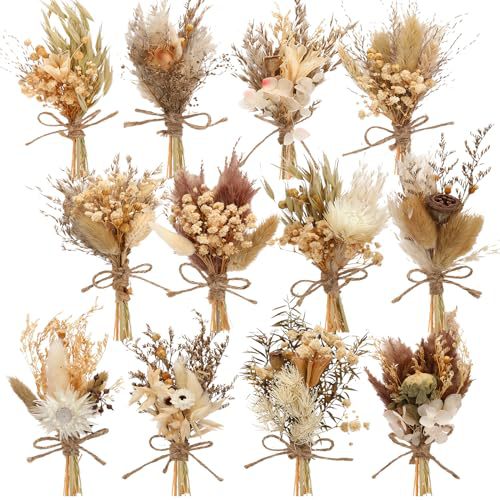 12PCS Mini Dried Flower Bouque - đánh giá và giá Dried Flower Bouquet