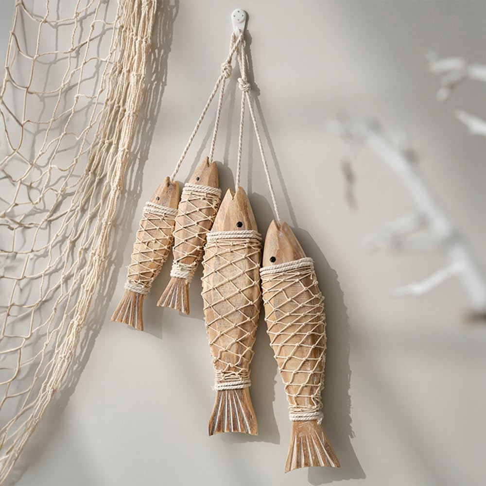 Carved Antique Wood Fish Wall  - đánh giá và giá Home Decor Nautical