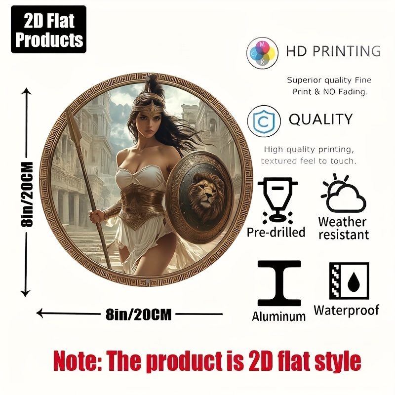 Vintage Greek Warrior Round Al - đánh giá và giá Home Decor Kolkata